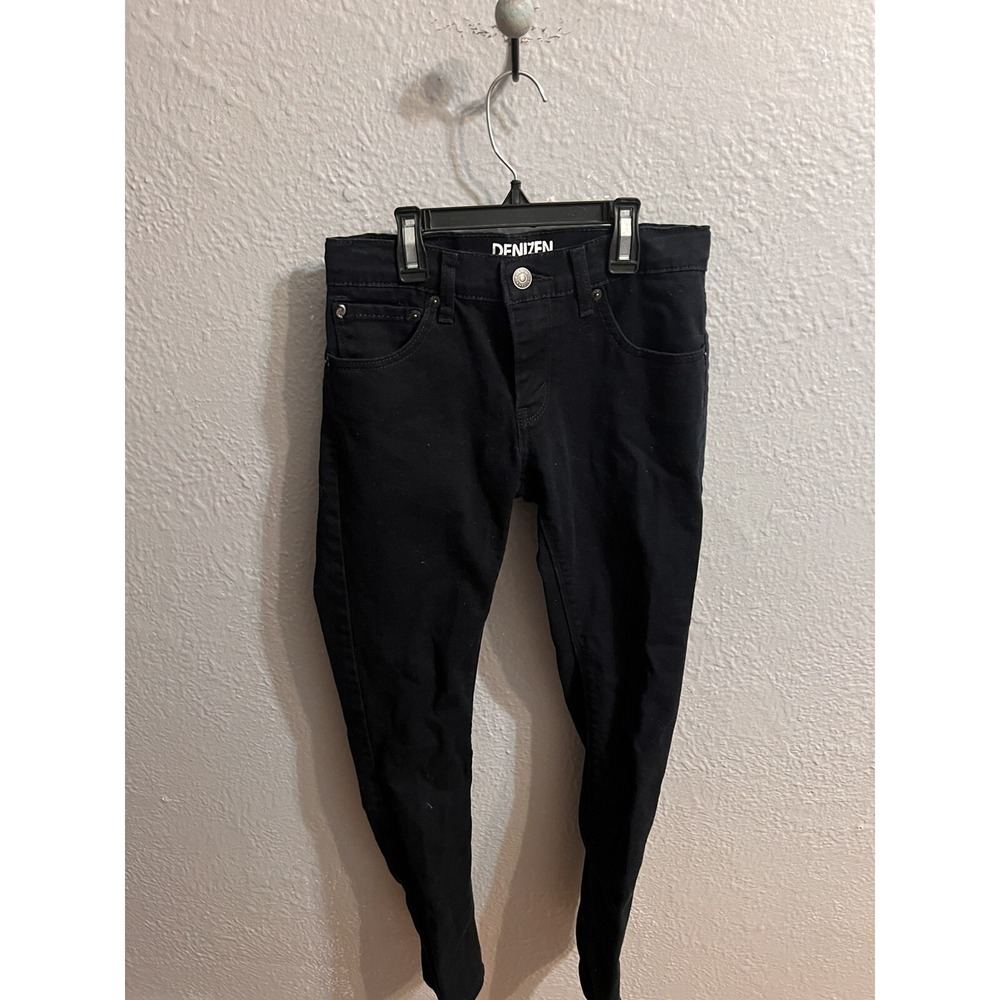 Denizen Levis Black Jeans Denim Skinny Fit‎ Adjustable Waist  Girls 12